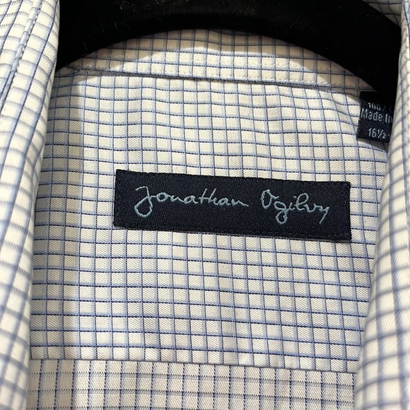 Jonathan Ogilvy Casual Button Down Shirt Size 16.5-32/33 - Picture 3 of 6